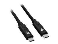V7 - USB typ C-kabel - 24 pin USB-C till 24 pin USB-C - 1 m V7UCC-1M-BLK-1E