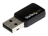 StarTech.com USB 2.0 AC600 trådlös-AC-nätverksadapter med mini dual-band - 1T1R 802.11ac WiFi-adapter - nätverksadapter - USB 2.0 USB433WACDB