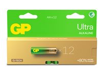 GP Ultra batteri - 12 x AA-typ - alkaliskt 151427