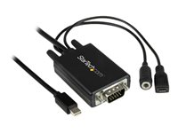 StarTech.com 6 ft / 2m Mini DisplayPort to VGA Adapter Cable with Audio - videokonverterare - svart MDP2VGAAMM2M