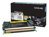 Lexmark - gul - original - tonerkassett - LCCP, LRP X746A1YG