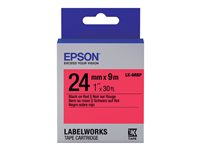 Epson LabelWorks LK-6RBP - etiketttejp - 1 kassett(er) - Rulle (2,4 cm x 9 m) C53S656004