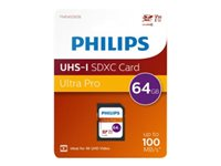 Philips Ultra Pro FM64SD65B - flash-minneskort - 64 GB - SDXC UHS-I FM64SD65B/00