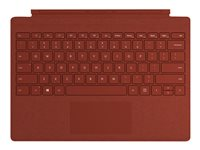 Microsoft Surface Pro Signature Type Cover - tangentbord - med pekdyna - QWERTY - engelska - vallmoröd FFQ-00107