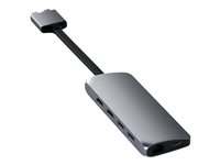 Satechi Dual Multimedia Adapter - dockningsstation - USB-C - 1GbE ST-TCDMMAM