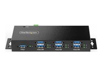 StarTech.com 7-Port Managed USB Hub with 7x USB-A, Heavy Duty with Metal Industrial Housing, ESD & Surge Protection, Wall/Desk/Din-Rail Mountable, USB 3.0/3.1/3.2 Gen 1 5Gbps - hubb - 7 portar - TAA-kompatibel 5G7AINDRM-USB-A-HUB