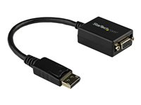 StarTech.com DisplayPort till VGA-adapter - Aktiv DP till VGA-konverterare - 1080p video - DisplayPort-certifierad - DP/DP++-källa till VGA-skärm kabeladapterdongel - Låsande DP-kontakt - bildskärmsadapter - 27.94 cm DP2VGA2