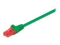 goobay patch-kabel - 25 cm - grön 95251