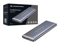 Conceptronic - förvaringslåda - M.2 Card - USB 3.1 (Gen 2) HDE01G