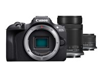 Canon EOS R100 - digitalkamera RF-S 18-45 mm F4,5-6,3 IS STM objektiv, 55-210 mm F5,0-7,1 IS STM objektiv 6052C023