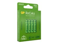 GP ReCyko batteri - 4 x AAA - NiMH 201215