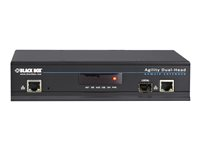 Black Box ServSwitch Agility IP-Based KVM Extender - DVI, USB, Dual-Head Transmitter - video/ljud/USB/seriell förlängningskabel - 10Mb LAN, 100Mb LAN, GigE - TAA-kompatibel ACR1020A-T