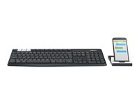 Logitech K375s Multi-Device - tangentbord - QWERTZ - tysk - grafit, offwhite Inmatningsenhet 920-008168