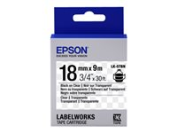 Epson LabelWorks LK-5TBN - etiketttejp - 1 kassett(er) - Rulle (1,8 cm x 9 m) C53S655008