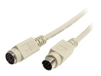 StarTech.com 6 ft PS/2 Keyboard or Mouse Extension Cable - M/F - Keyboard / mouse cable - PS/2 (M) to PS/2 (F) - 6 ft - KXT102 - kabel för tangentbord/mus - 1.8 m KXT102