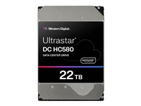 WD Ultrastar DC HC580 WUH722422ALE6L1 - hårddisk - 22 TB - SATA 6Gb/s 0F62784