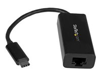 StarTech.com USB C till Gigabit Ethernet-adapter - Svart - USB 3.1 till RJ45 LAN-nätverksadapter - USB Type C till Ethernet - Begränsat lager, se liknande artikel S1GC301AUW - nätverksadapter - USB-C - Gigabit Ethernet US1GC30B