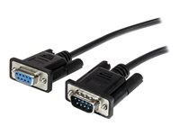 StarTech.com 2m Black Straight Through DB9 RS232 Serial Cable - DB9 RS232 Serial Extension Cable - Male to Female Cable (MXT1002MBK) - seriell förlängningskabel - DB-9 till DB-9 - 2 m MXT1002MBK