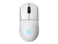 Logitech G PRO 2 - mus - gaming - 2.4 GHz, USB - vit 910-007302