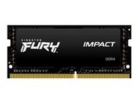 Kingston FURY Impact - DDR4 - sats - 64 GB: 2 x 32 GB - SO DIMM 260-pin - 3200 MHz / PC4-25600 - ej buffrad KF432S20IBK2/64