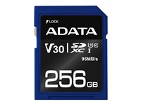 ADATA Premier Pro - flash-minneskort - 256 GB - SDXC UHS-I ASDX256GUI3V30S-R