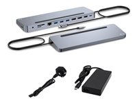 i-Tec - dockningsstation - USB-C / USB4 / Thunderbolt 3 / Thunderbolt 4 - HDMI, 2 x DP - 1GbE C31FLAT2PDPRO100WUK