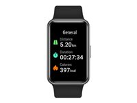 Huawei Watch Fit Elegant Edition smart klocka med rem - midnattssvart - 4 GB 55027771