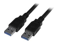 StarTech.com USB 3.0-kabel - A till A - M/M - 3 m - USB-kabel - USB typ A till USB typ A - 3 m USB3SAA3MBK