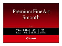 Canon Premium Fine Art Smooth FA-SM1 - fotopapper - slät - 25 ark - A2 - 310 g/m² 1711C006