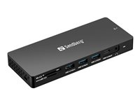 Sandberg 13-in-1 Pro - dockningsstation - USB-C - DP, 2 x HDMI - 1GbE 136-61