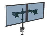 Fellowes Reflex Dual Monitor Arm monteringssats - justerbar arm - för 2 monitorer - svart, RAL 9017 8502601