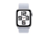 Apple Watch SE (GPS + Cellular) 2a generation - silveraluminium - smart klocka med sportögla - blå moln - 32 GB MXGE3QN/A