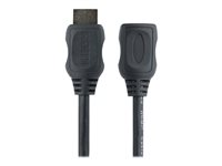 StarTech.com 2m (6ft) HDMI Extension Cable, Ultra HD HDMI Male to Female Cable, 4K HDMI Cable Extender, 4K 30Hz UHD HDMI Cable with Ethernet M/F, High Speed HDMI 1.4 Cable, 10.2Gbps - HDMI Cord Extender - HDMI-förlängningskabel - 2 m HDEXT2M