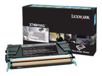 Lexmark - Lång livslängd - svart - original - tonerkassett - LCCP, LRP X746H1KG