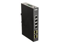 D-Link DIS 100G-6S - switch - 4 portar - ohanterad DIS-100G-6S