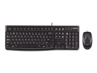 Logitech Desktop MK120 - sats med tangentbord och mus - belgisk Inmatningsenhet 920-002534