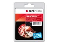 AgfaPhoto - 2-pack - svart - kompatibel - bläckpatron APCPGI5BDUOD