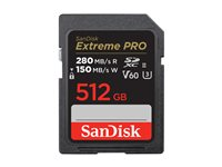 SanDisk Extreme Pro - flash-minneskort - 512 GB - SDXC UHS-II SDSDXEP-512G-GN4IN