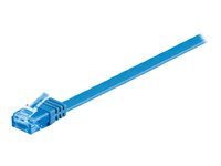 MicroConnect nätverkskabel - 1 m - blå V-UTP6A01B-FLAT