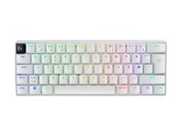 Logitech G PRO X 60 - tangentbord - 60% TKL - QWERTY - hela norden - vit Inmatningsenhet 920-011928