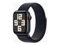 Apple Watch SE (GPS + Cellular) 2a generation - midnattsaluminium - smart klocka med sportögla - midnatt - 32 GB MRGE3QP/A