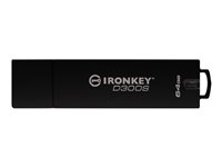 IronKey D300S - USB flash-enhet - 64 GB - TAA-kompatibel IKD300S/64GB