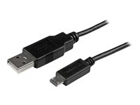 StarTech.com Kort Micro USB-kabel - 0,5 m - USB-kabel - mikro-USB typ B till USB - 50 cm USBAUB50CMBK