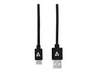 V7 - USB typ C-kabel - 24 pin USB-C till USB - 2 m V7U2AC-2M-BLK-1E