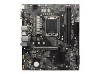 MSI PRO H610M-B DDR4 - moderkort - micro ATX - LGA1700-uttag - H610 7D46-002R