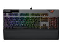 ASUS ROG Strix Flare II - tangentbord - AZERTY - fransk - gun metal Inmatningsenhet 90MP02D6-BKFA00