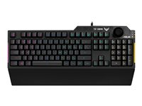 ASUS TUF Gaming K1 - tangentbord - tysk - svart Inmatningsenhet 90MP01X0-BKDA00