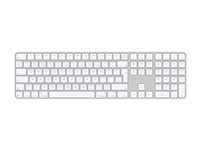 Apple Magic Keyboard with Touch ID and Numeric Keypad - tangentbord - USB-C - QWERTY - brittisk - white keys Inmatningsenhet MXK73B/A