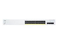 Cisco Business 220 Series CBS220-24P-4X - switch - 24 portar - smart - rackmonterbar CBS220-24P-4X-UK