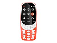 Nokia 3310 Dual SIM - varmröd - funktionstelefon - 16 MB - GSM A00028109